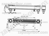 Соединитель низкочастотный прямоугольный ГРПМ3-36ГХ1П-В