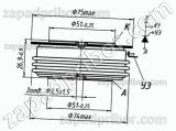 Тиристор быстродействующий ТБ153-1000-24