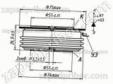 Тиристор быстродействующий ТБ253-1000-22