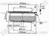 Тиристор быстродействующий ТБ153-1000-15 