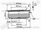 Тиристор низкочастотный Т153-1000-15 
