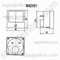 Щитовой прибор М42101 100мА 