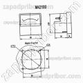 Щитовой прибор М42100 100мА 
