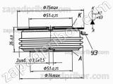 Тиристор низкочастотный Т453-1250-12