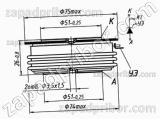Тиристор низкочастотный Т453-1250-14