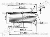Тиристор низкочастотный Т453-1250-16 