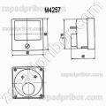 Щитовой прибор М4257 500мкА 