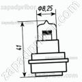Лампа кварцевая КГМ-27-30-1 цоколь специальный