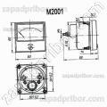 Щитовой прибор М2001 300мА 