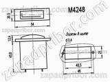 Щитовой прибор М4248 100мА 