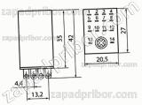 Реле электромагнитный средней мощности РЭК78/4 24В