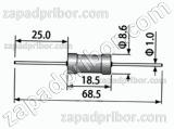 Резистор постоянный ОМЛТ-2 680К