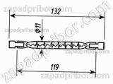 Лампа кварцевая КГ-110-630 цоколь R7s