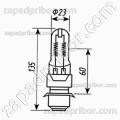 Лампа кварцевая КГМ-75-600 цоколь Р40s/41 
