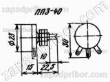 Резистор переменный ПП3-40 680
