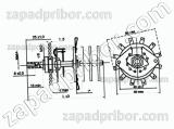 Переключатель поворотный галетный и щеточный ПГК-5П6Н-8 