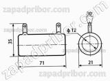 Резистор постоянный ПЭВ-30 300