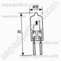 Лампа кварцевая КГМ-12-20 цоколь G4