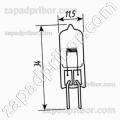 Лампа кварцевая КГМ-24-20 цоколь G4