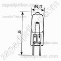 Лампа кварцевая КГМН-27-5 цоколь G2 