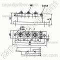 Модуль тиристорный МТТ-63-16 