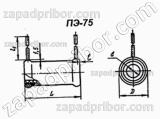 Резистор постоянный ПЭ-75 27