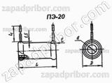 Резистор постоянный ПЭ-20 2К