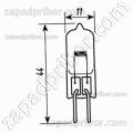 Лампа кварцевая КГМ-9-70 цоколь G5 