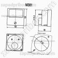 Щитовой прибор М381 5мА 