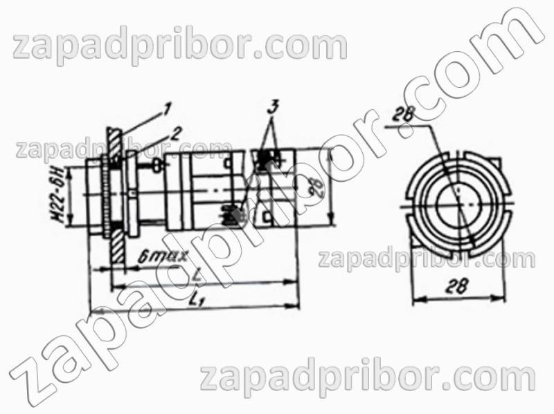Кнопка КМЕ4510 черн., фотография 1.