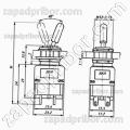 Переключатель перекидной 2ВМ