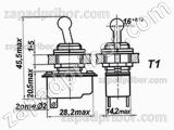 Переключатель перекидной Т1В