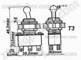 Переключатель перекидной Т3 