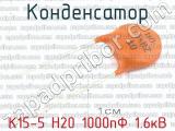 К15-5 Н20 1000пФ 1.6кВ 