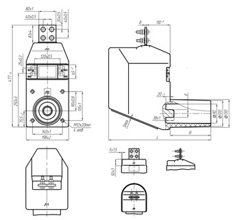 TL-10-2-I-2-III - Current transformer - Drawing.